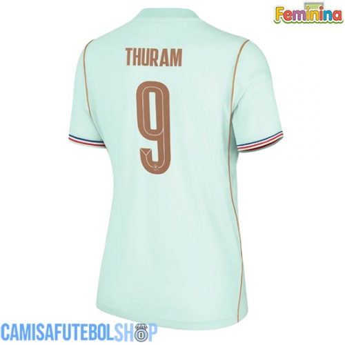 Camisa de time de futebol França Marcus Thuram #9 Replicas 2º Equipamento Feminina Mundo 2026 Manga Curta